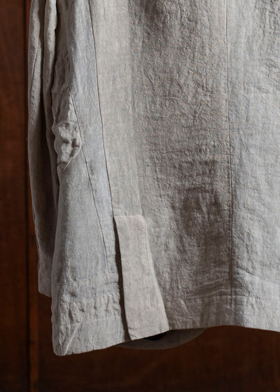 ZIGGY CHEN 0M2510914 Hidden Patchwork 2 Button Jacket LIGHT GRAY