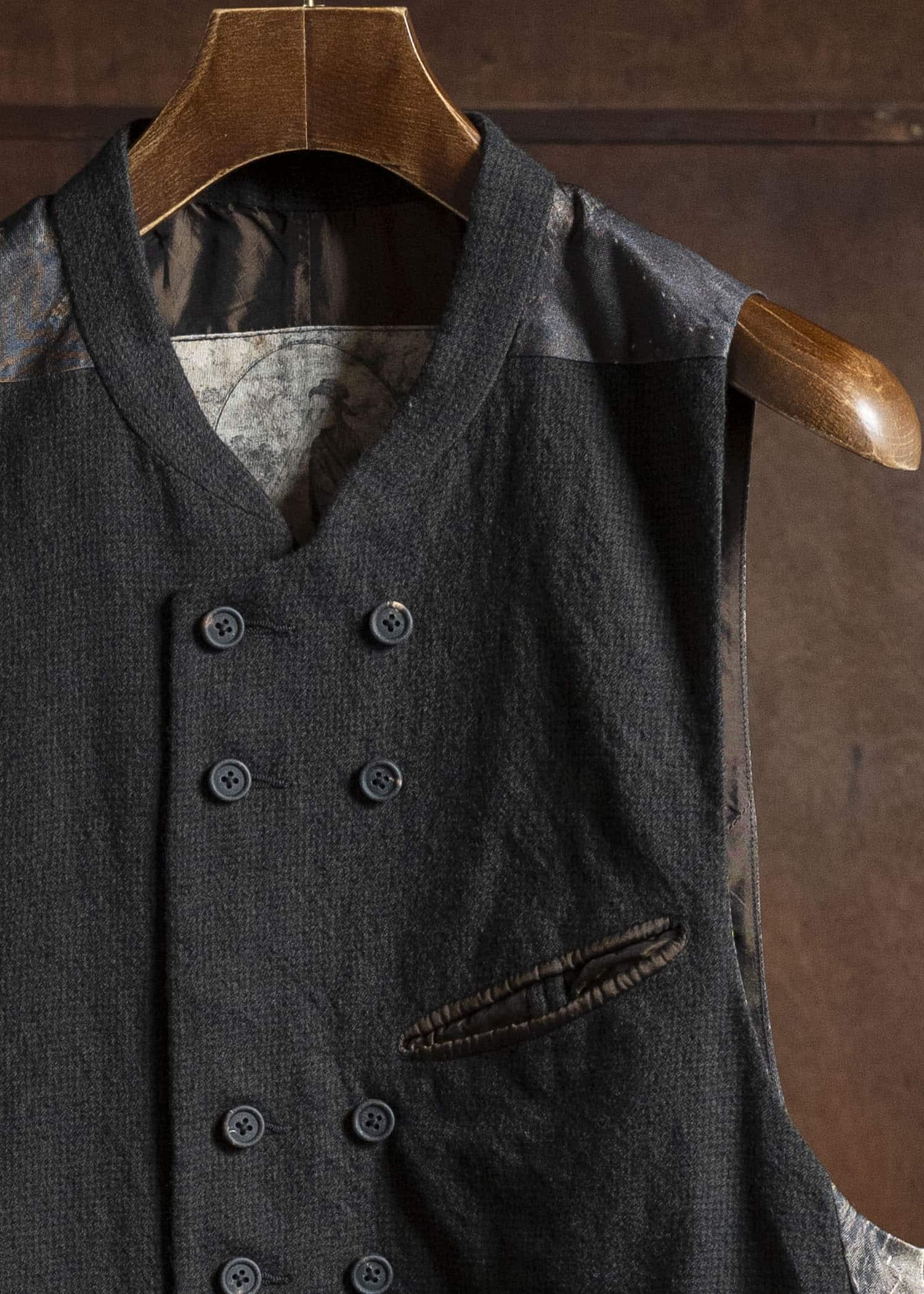 ZIGGY CHEN 0M2530107 DOUBLE-BREASTED VEST 55