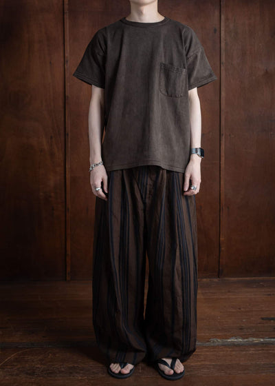 ZIGGY CHEN STRIPED WIDE LEG TROUSERS 0M2410521