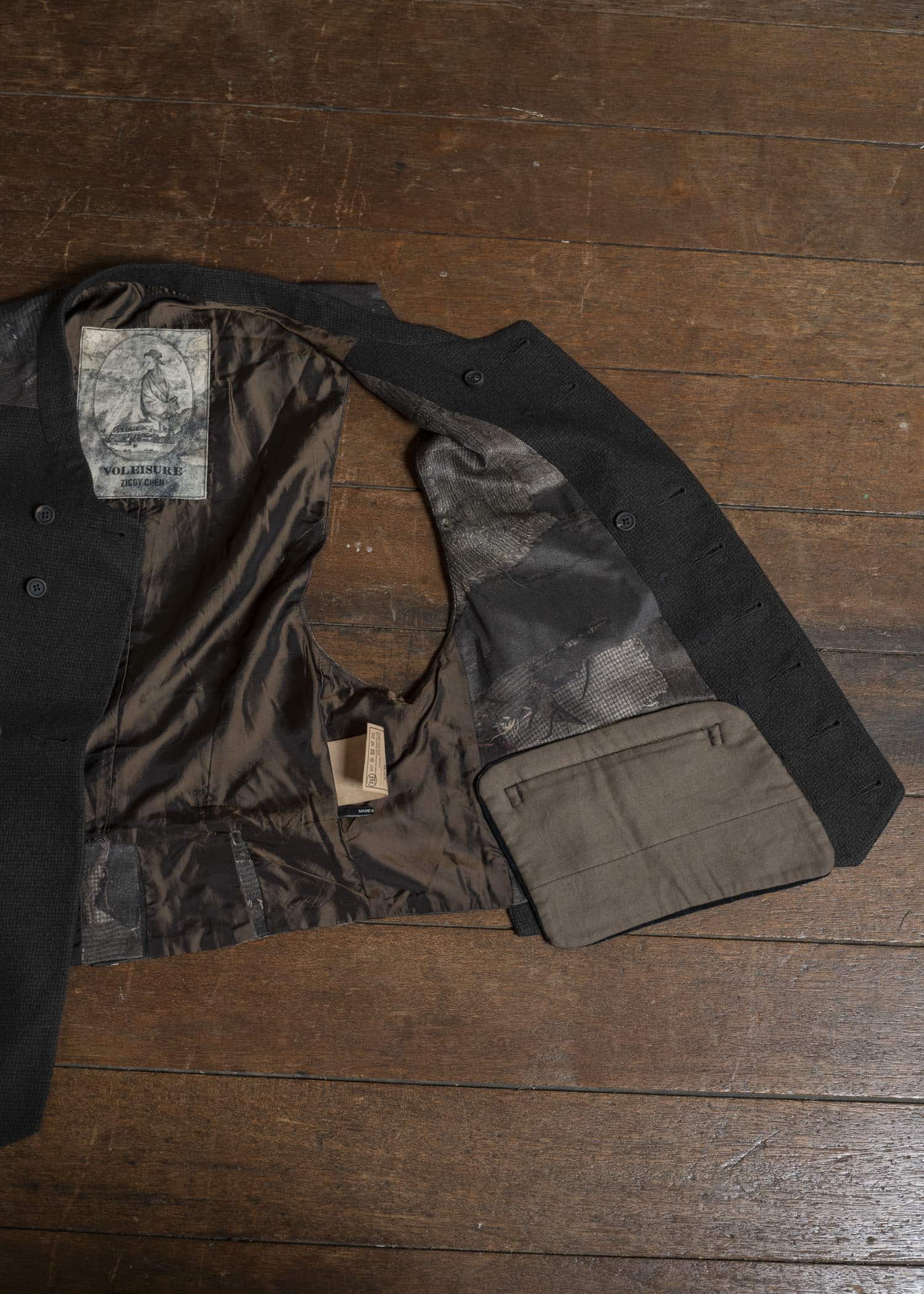 ZIGGY CHEN 0M2530107 DOUBLE-BREASTED VEST 55