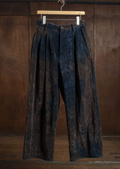 ZIGGY CHEN 0M2530509 VELVET STRAIGHT-LEG TROUSERS 25