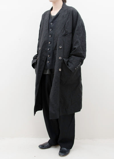 ZIGGY CHEN REVERSIBLE COLLAGE LONG COAT