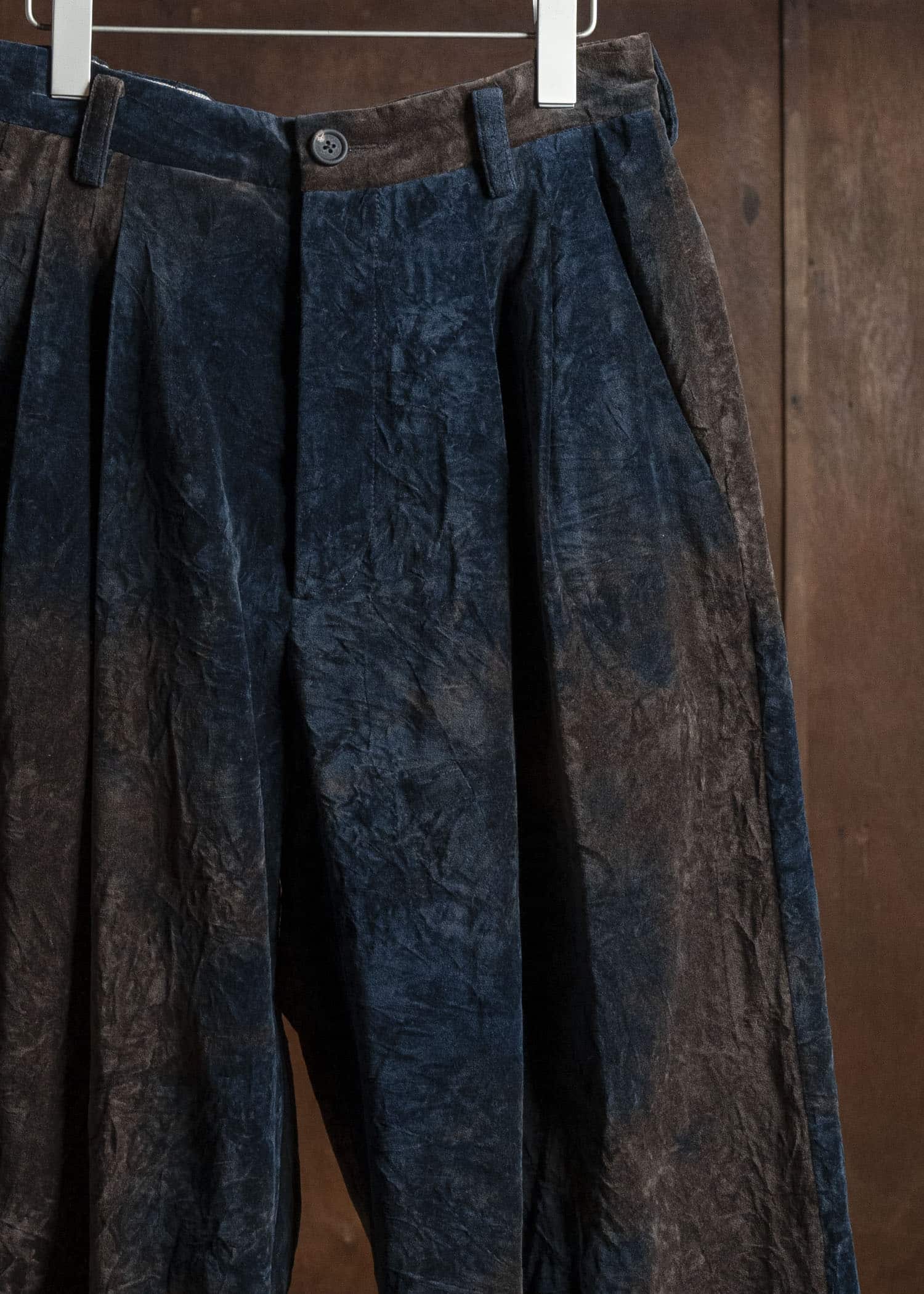 ZIGGY CHEN 0M2530509 VELVET STRAIGHT-LEG TROUSERS 25