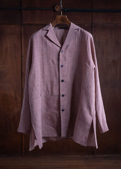 Jurgen Lehl Cardi Linen Check Shirt J0142FBM843-25