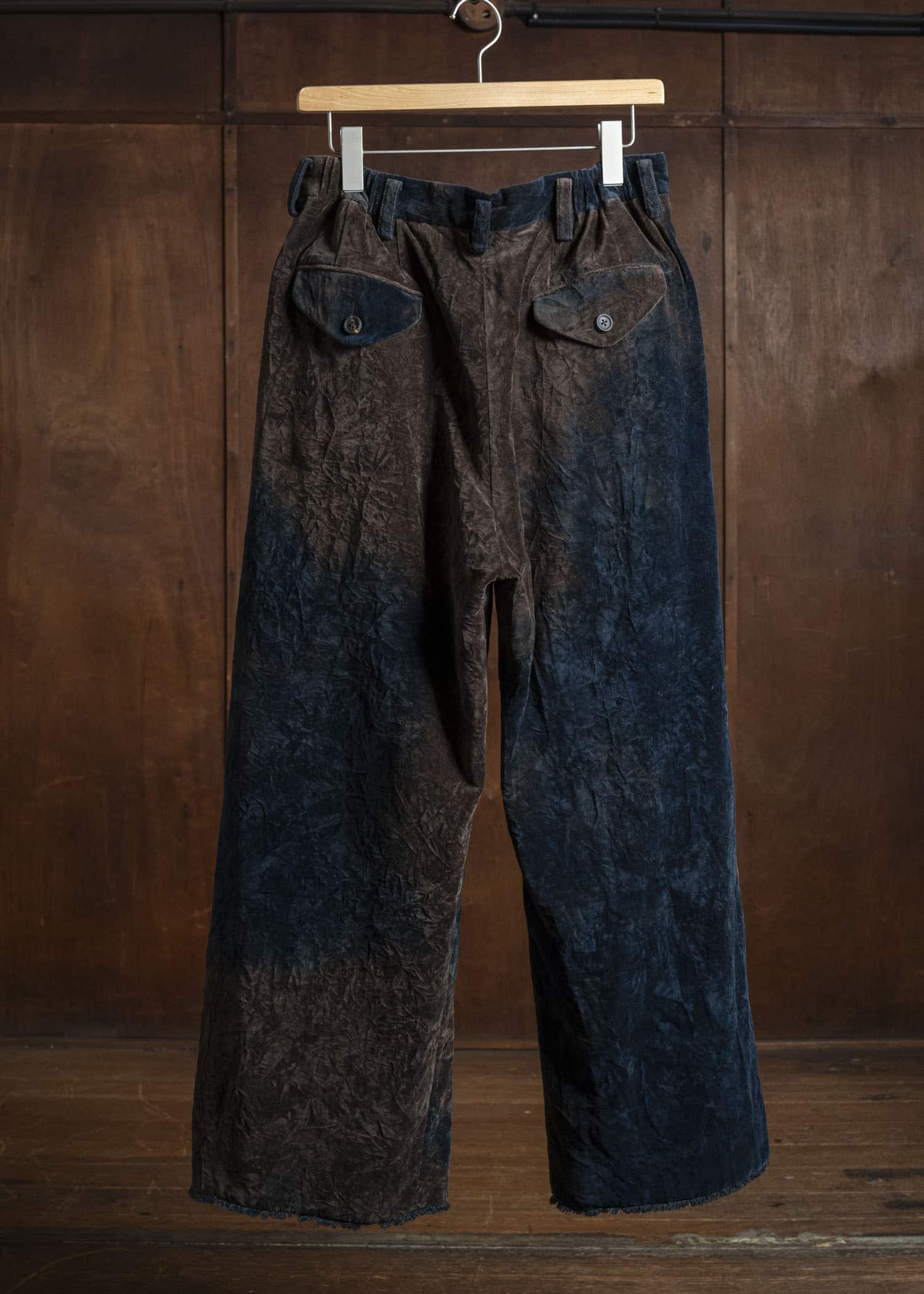 ZIGGY CHEN 0M2530509 VELVET STRAIGHT-LEG TROUSERS 25