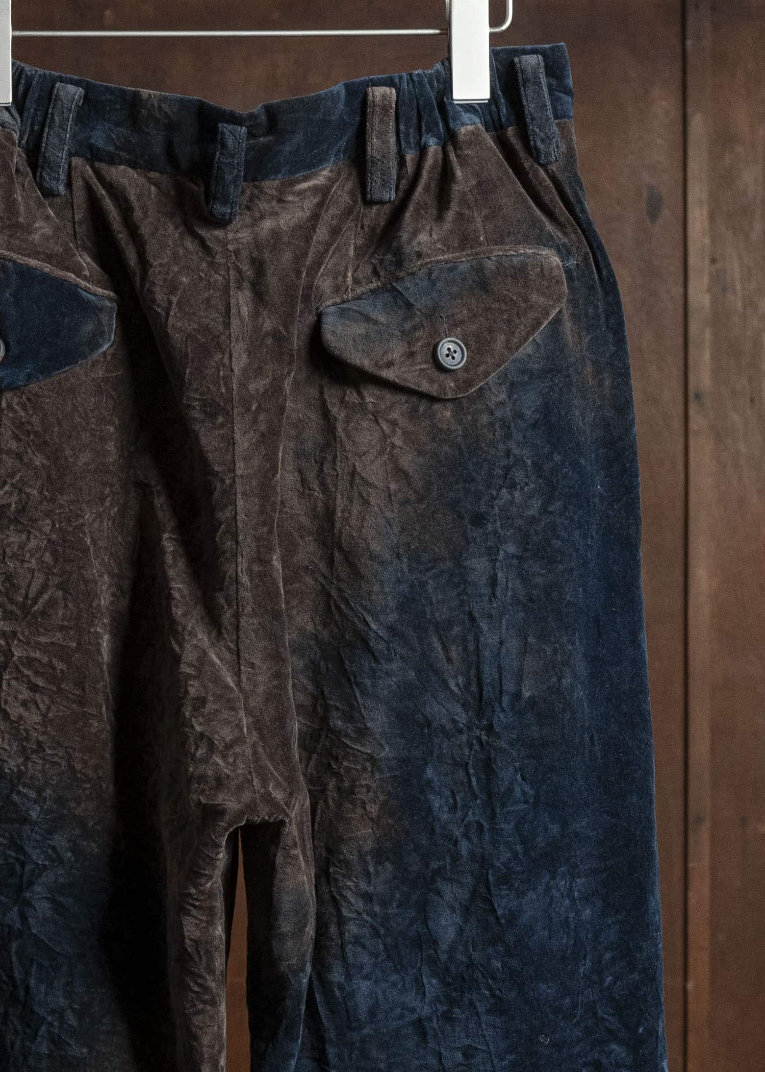 ZIGGY CHEN 0M2530509 VELVET STRAIGHT-LEG TROUSERS 25