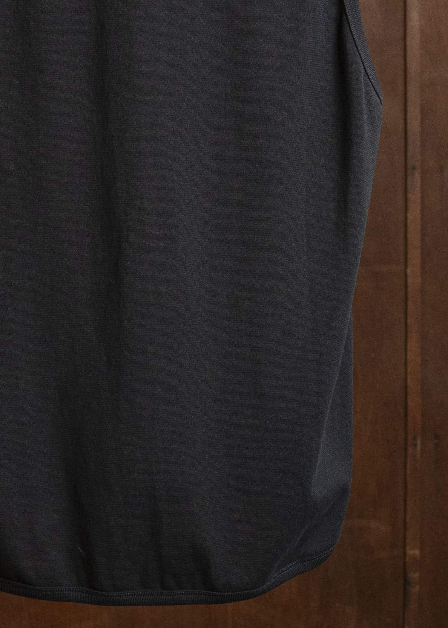 JAN-JAN VAN ESSCHE TANKTOP#16 LOOSE FIT TANK TOP Cotton Paper Jersey | Black