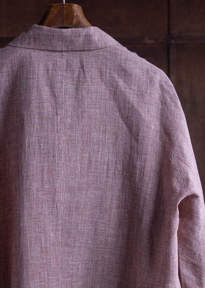 Jurgen Lehl Cardi Linen Check Shirt J0142FBM843-25