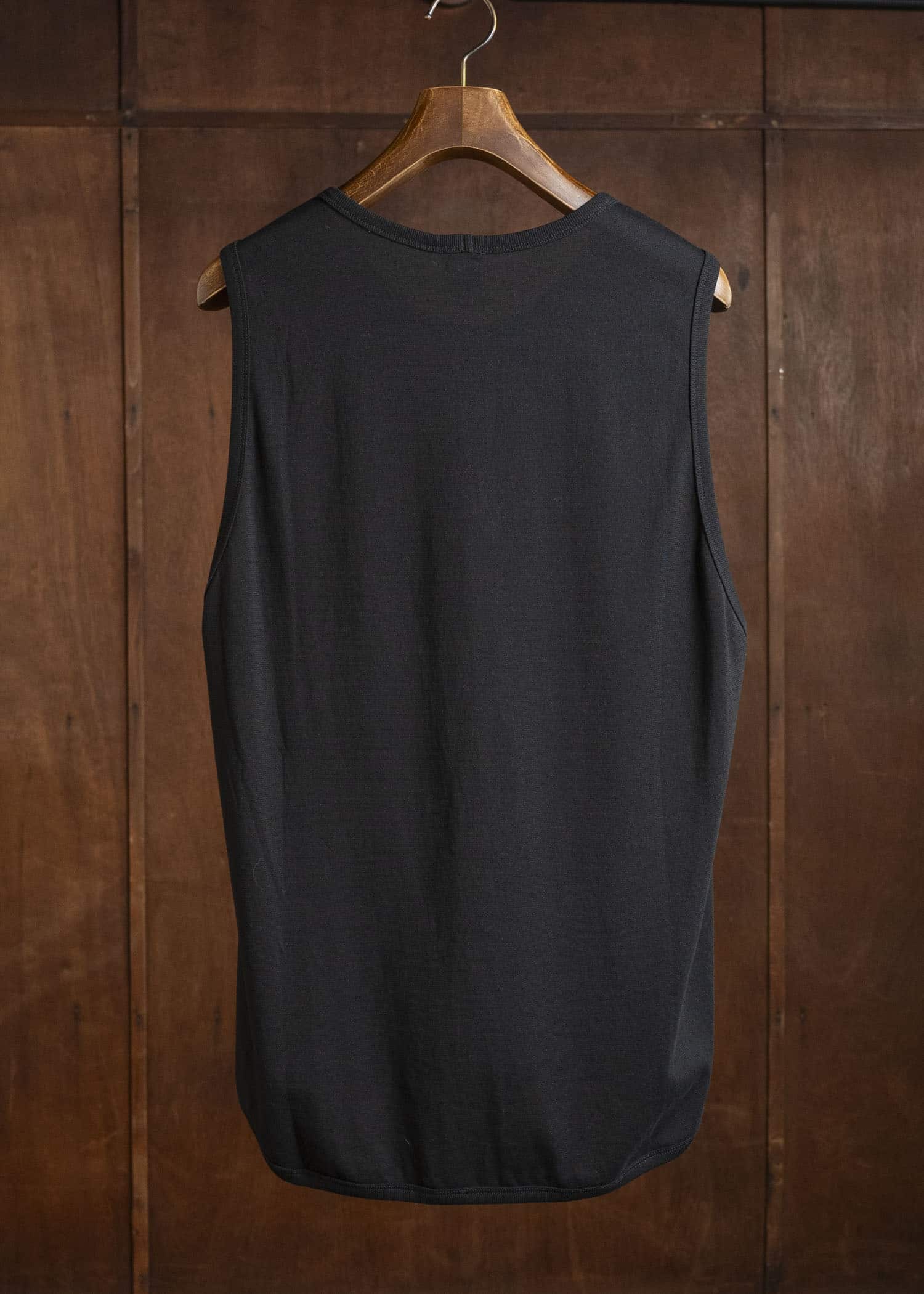 JAN-JAN VAN ESSCHE TANKTOP#16 LOOSE FIT TANK TOP Cotton Paper Jersey | Black