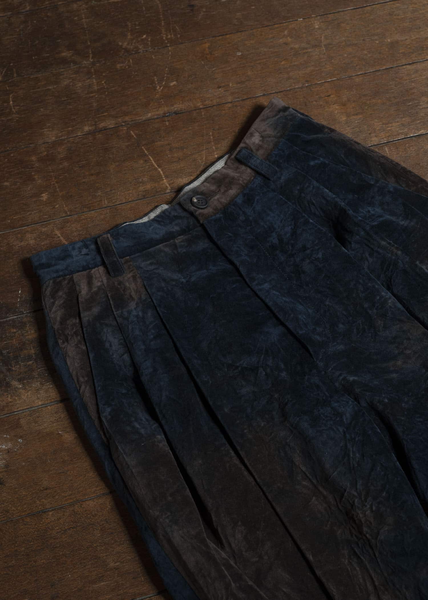 ZIGGY CHEN 0M2530509 VELVET STRAIGHT-LEG TROUSERS 25