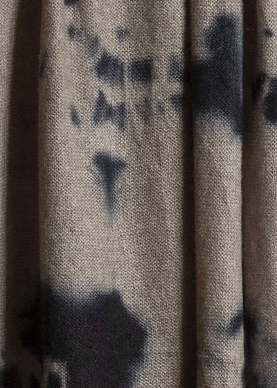 SUZUSAN 0024K-010 Cashmere Knit Shawl Madara Shibori 1065 Black - light Coffee