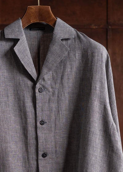 Jurgen Lehl Cardi Linen Check Shirt J0142FBM843-90