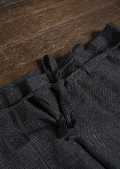 JAN-JAN VAN ESSCHE SKIRT#2 SKIRTS | HEMP CLOTH | Dark Grey Striped