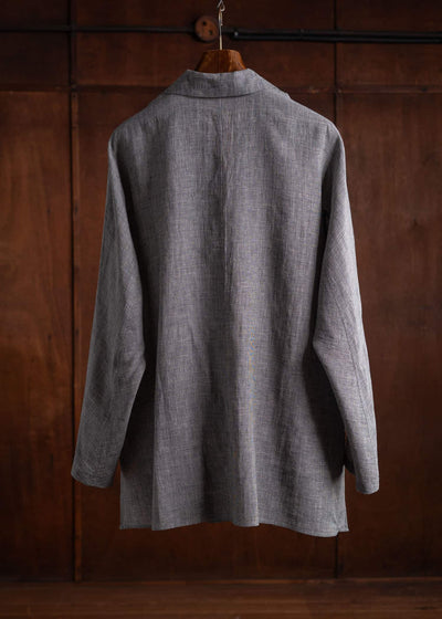 Jurgen Lehl Cardi Linen Check Shirt J0142FBM843-90