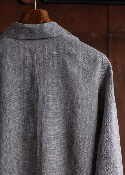 Jurgen Lehl Cardi Linen Check Shirt J0142FBM843-90