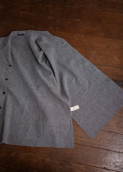 Jurgen Lehl Cardi Linen Check Shirt J0142FBM843-90