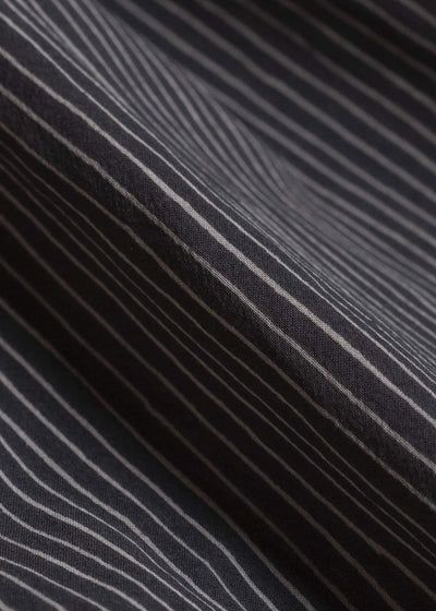 JAN-JAN VAN ESSCHE TROUSERS#91 ELASTIC WAIST TROUSERS | CREPE CO SHIRTING | Gallnut Black
