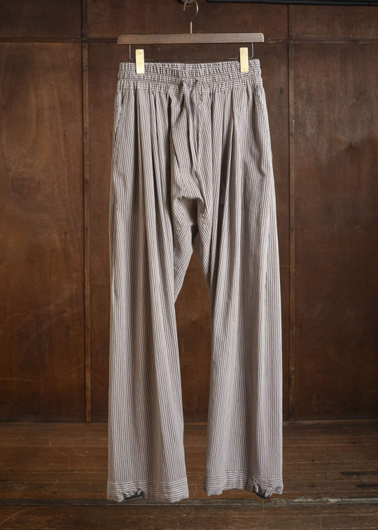 JAN-JAN VAN ESSCHE TROUSERS#91 ELASTIC WAIST TROUSERS | CREPE CO SHIRTING | Madder Beige