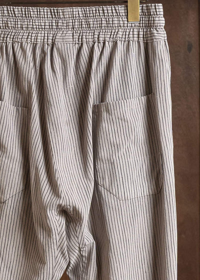JAN-JAN VAN ESSCHE TROUSERS#91 ELASTIC WAIST TROUSERS | CREPE CO SHIRTING | Madder Beige