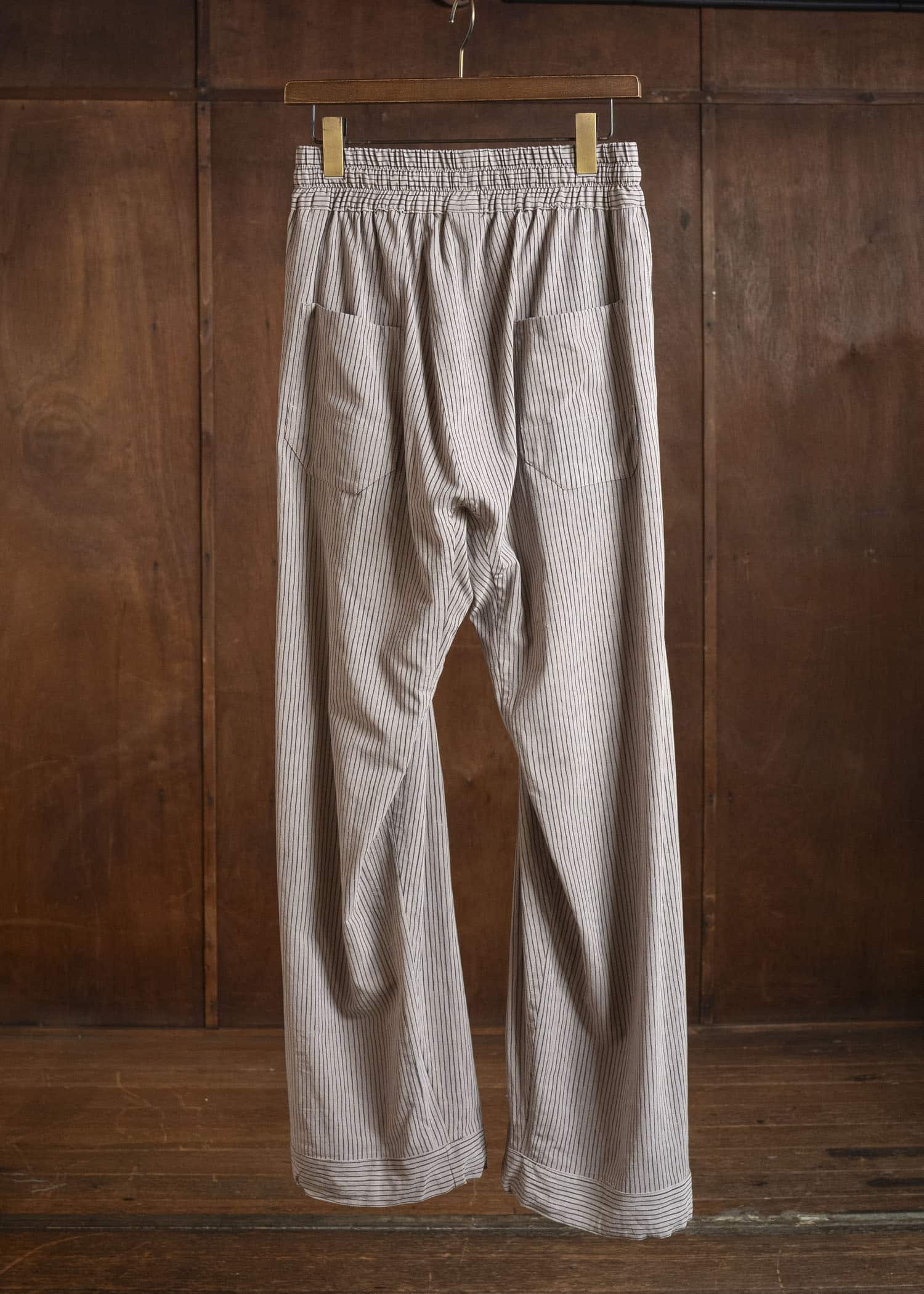 JAN-JAN VAN ESSCHE TROUSERS#91 ELASTIC WAIST TROUSERS | CREPE CO SHIRTING | Madder Beige