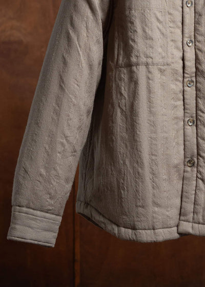 ITOH Wool Padded Overshirt Dark Beige IT.024.15.117