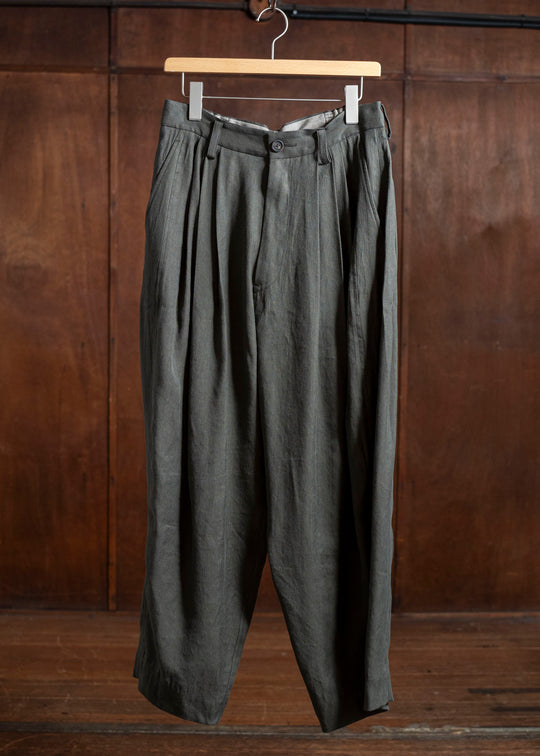 ZIGGY CHEN 0M2510528 Balloon Trousers SAGE GREEN