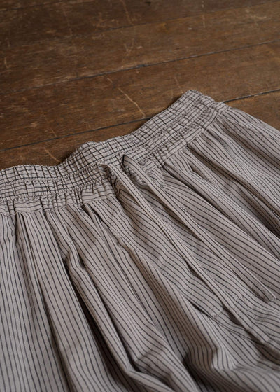 JAN-JAN VAN ESSCHE TROUSERS#91 ELASTIC WAIST TROUSERS | CREPE CO SHIRTING | Madder Beige