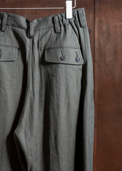ZIGGY CHEN 0M2510528 Balloon Trousers SAGE GREEN