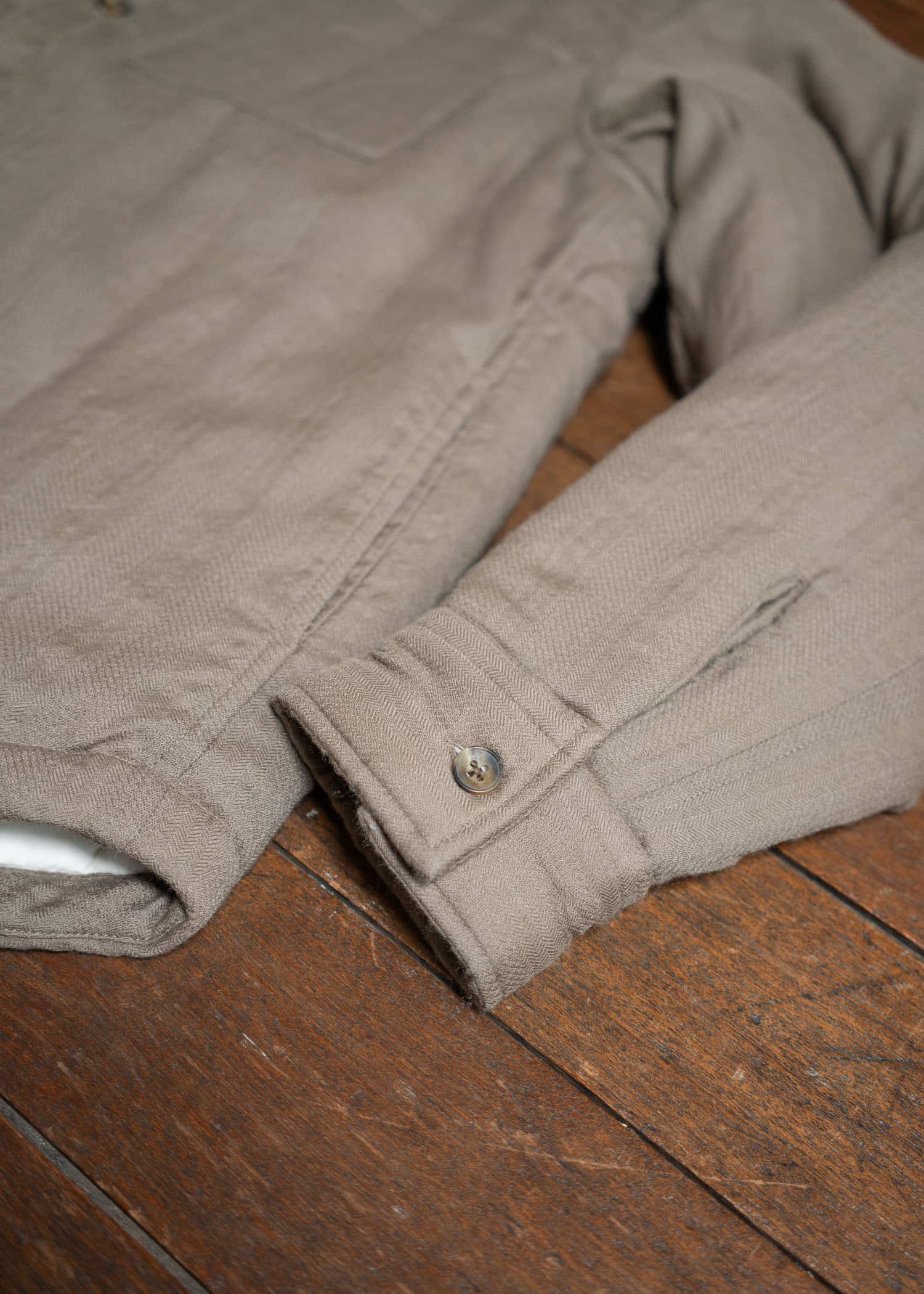 ITOH Wool Padded Overshirt Dark Beige IT.024.15.117