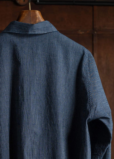 Jurgen Lehl yarn-dyed hand-woven cardigan pullover shirt J0542FBM741-38