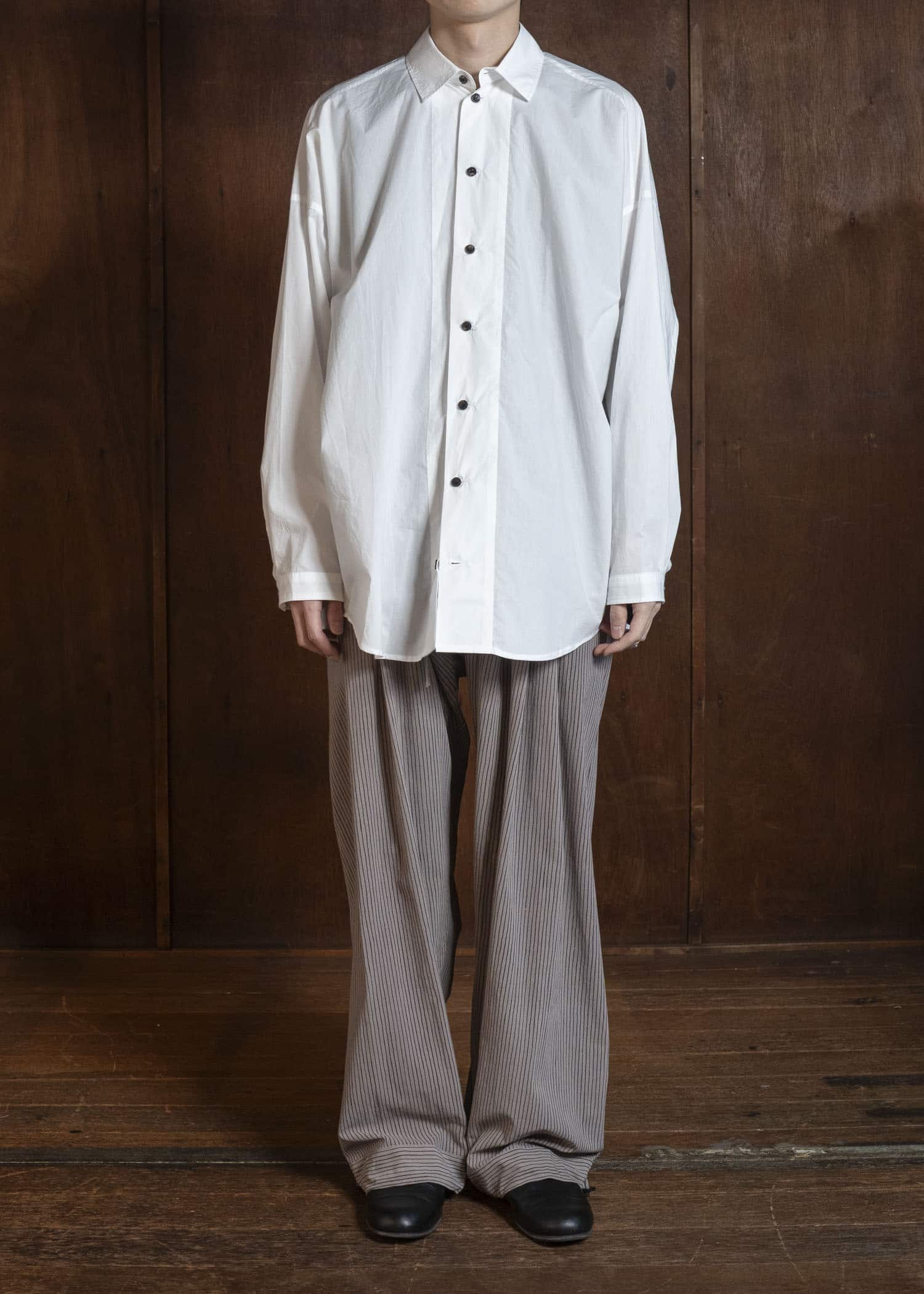 JAN-JAN VAN ESSCHE SHIRT#100 LONG SLEEVE SHIRT| POWDER CO TYPEWRITER | Off White