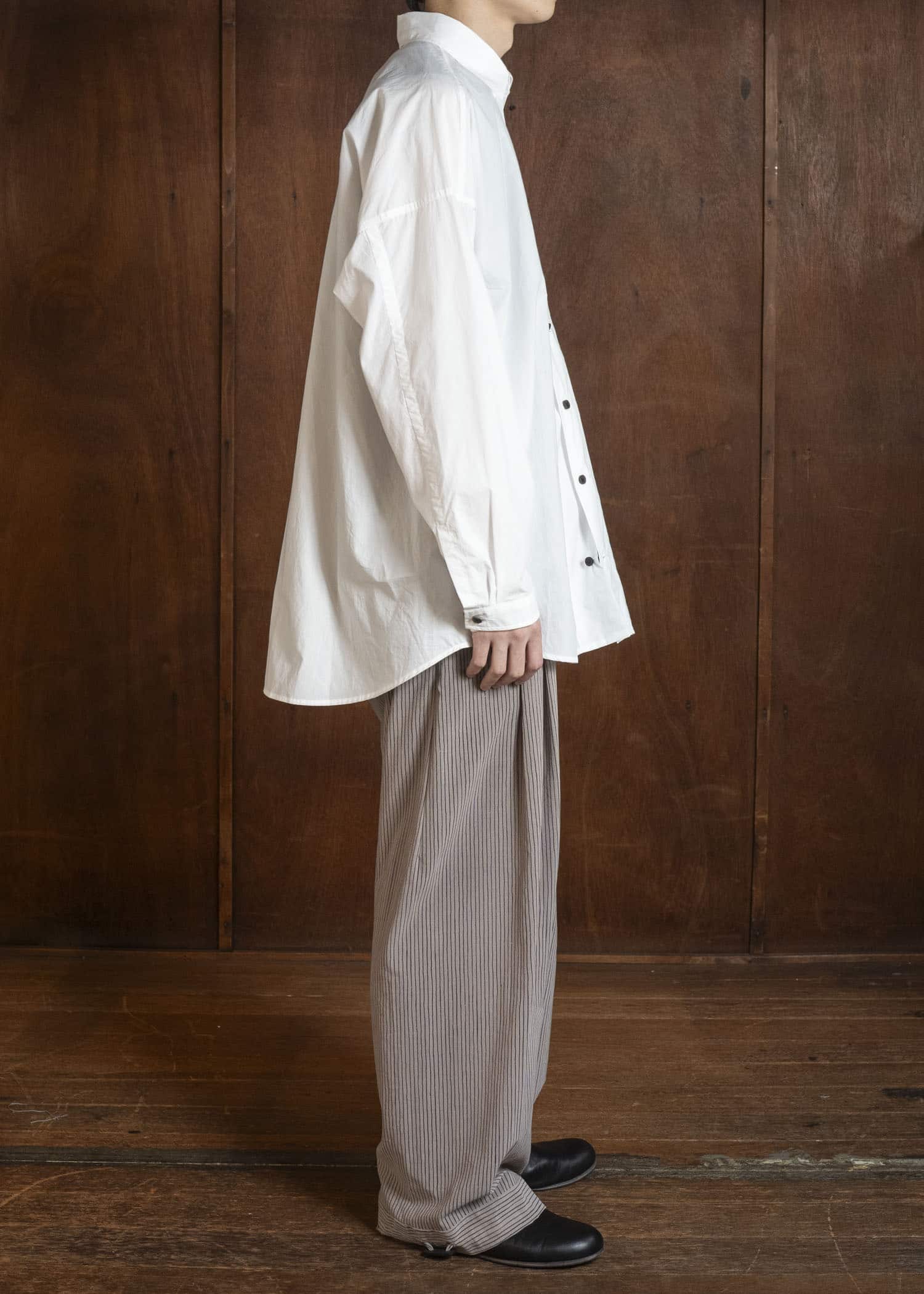 JAN-JAN VAN ESSCHE SHIRT#100 LONG SLEEVE SHIRT| POWDER CO TYPEWRITER | Off White