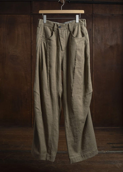 ZIGGY CHEN 0M2530508 ARTICULATED KNEE DENIM TROUSERS 44