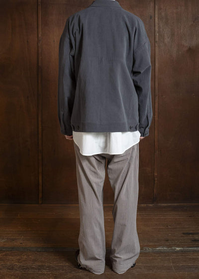 JAN-JAN VAN ESSCHE JACKET#64 DENIM STYLE WORKWEAR JACKET | CO HEMP DENSE TWILL | Logwood