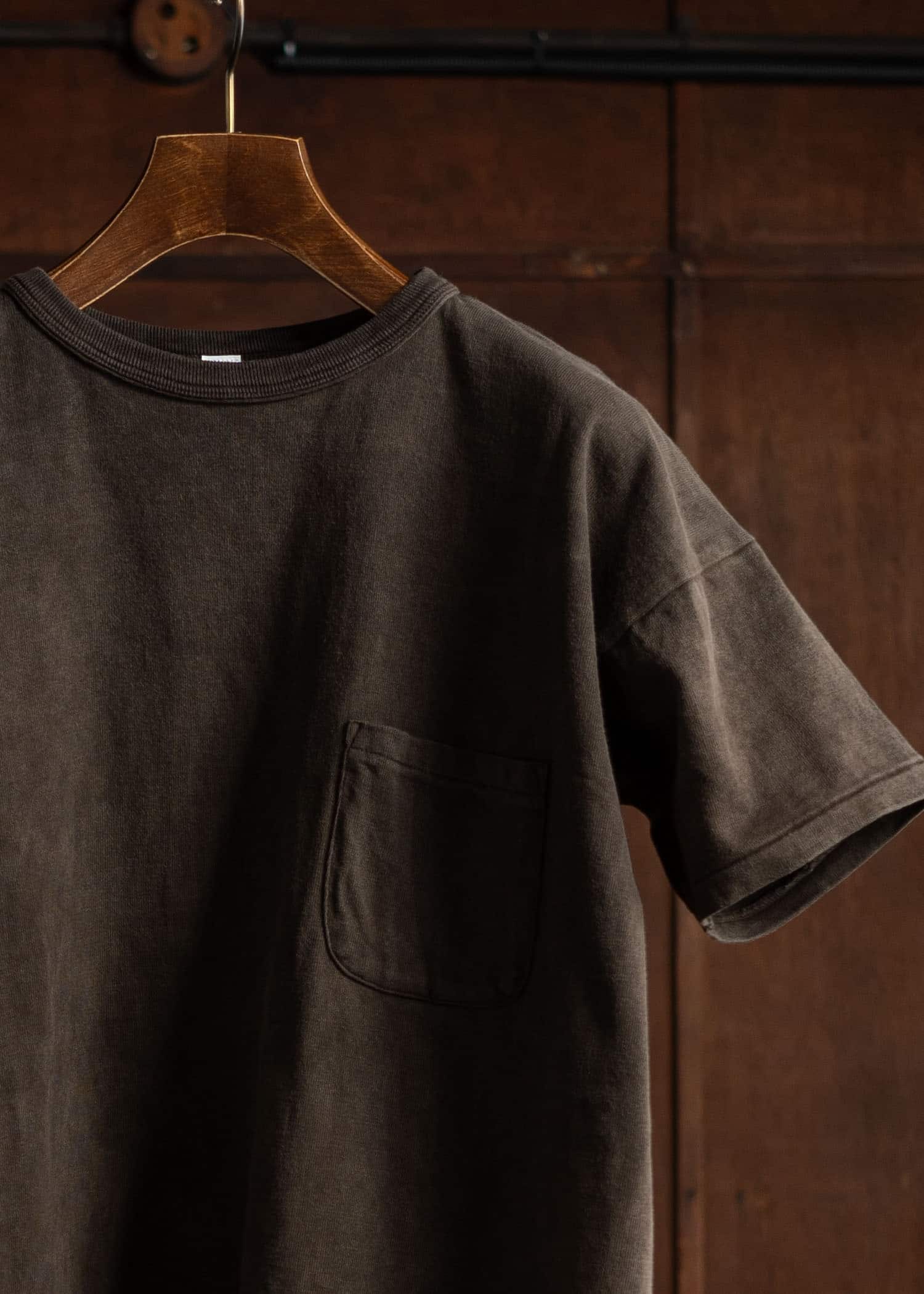 Taiga Takahashi Lot.611 Tee Shirt MUD DYED BROWN