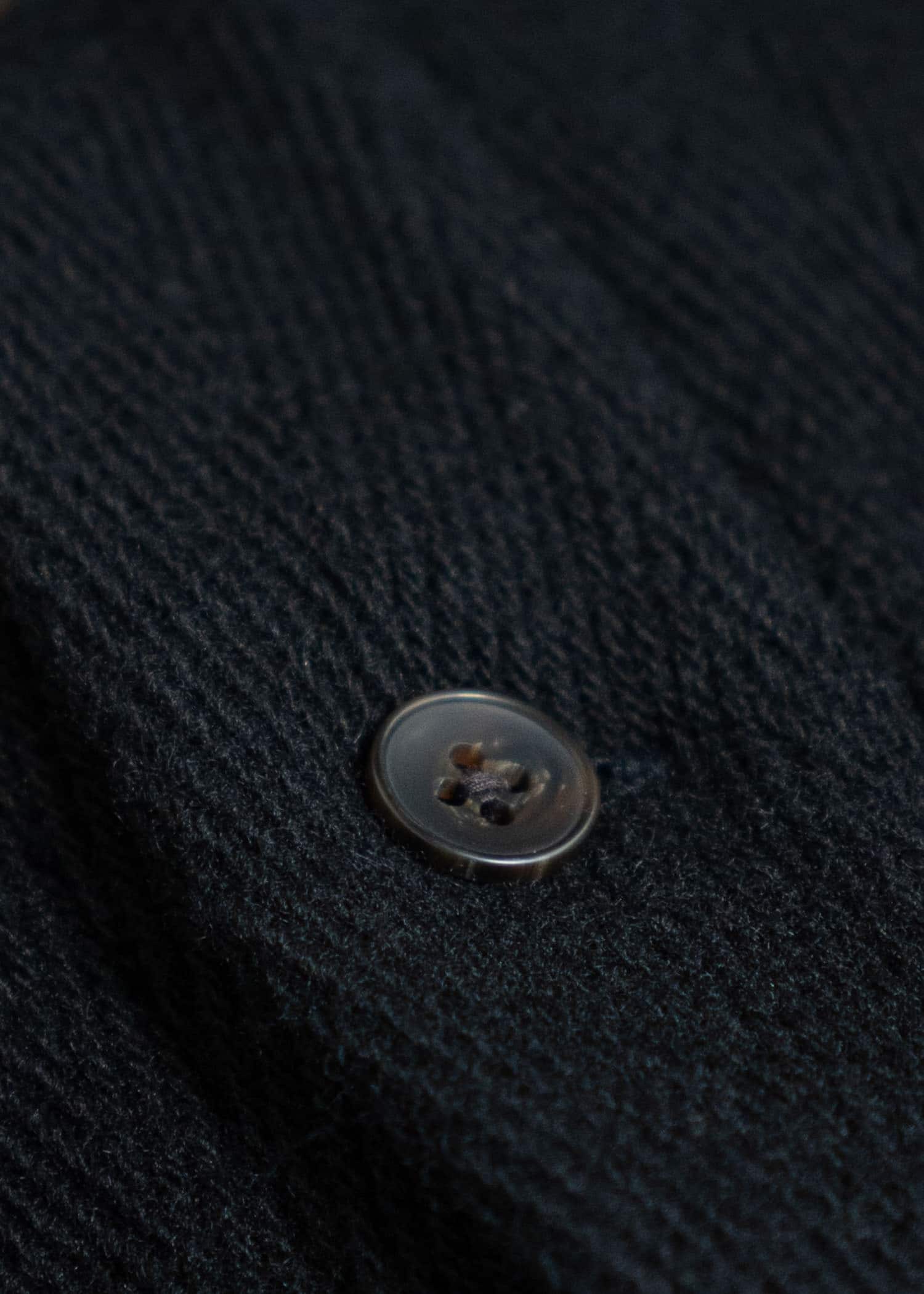 ITOH Herringbone Front Placket Shirt Black IT.024.15.134