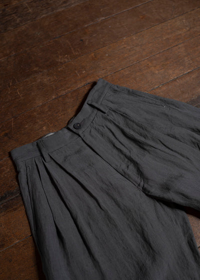 ZIGGY CHEN 0M2510521 Cropped Trousers CHARCOAL BLUE