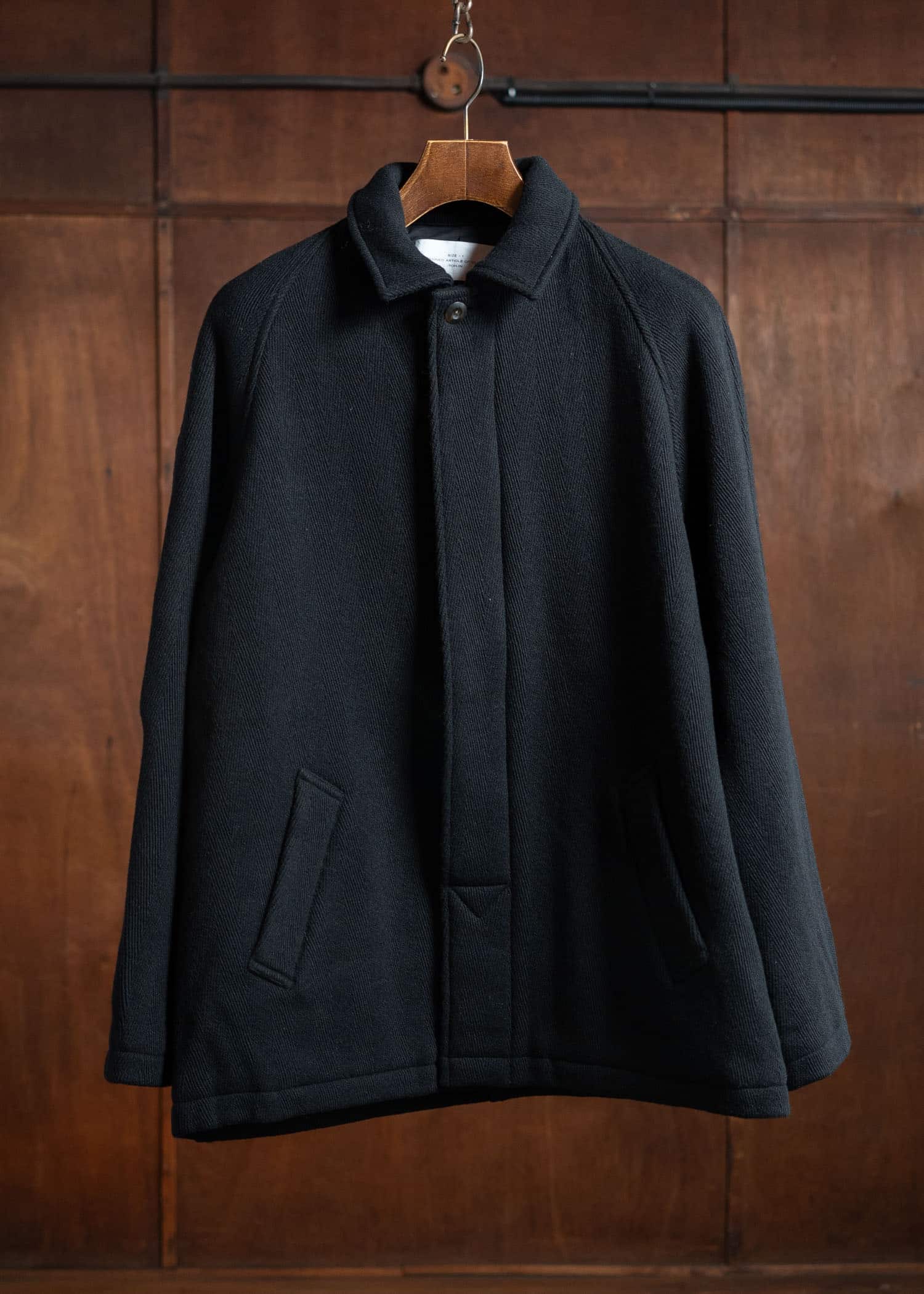 ITOH Herringbone Jacket Black IT.024.15.132