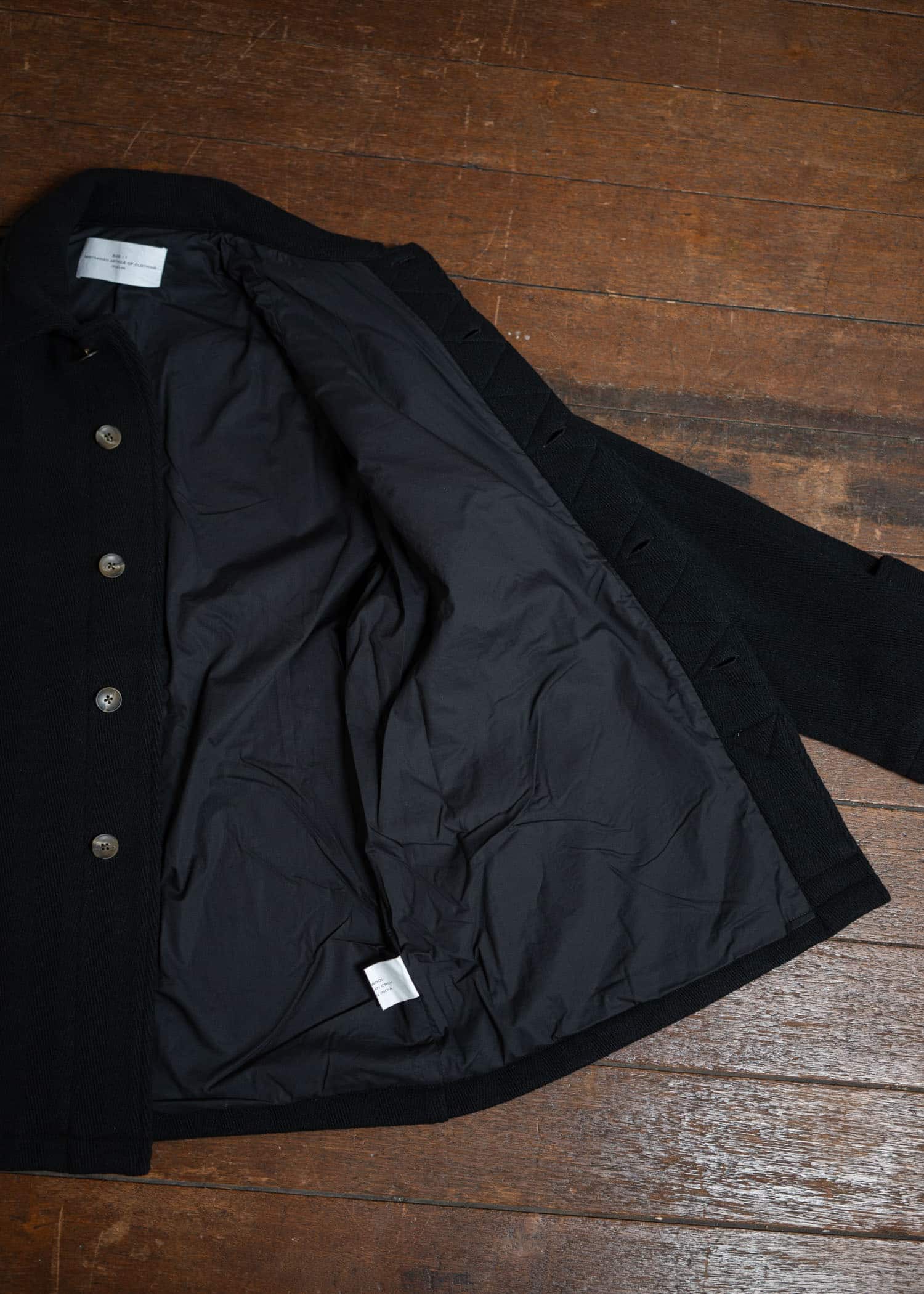 ITOH Herringbone Jacket Black IT.024.15.132