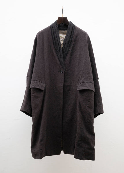 ZIGGY CHEN SINGLE BUTTON LOOSE FIT COAT