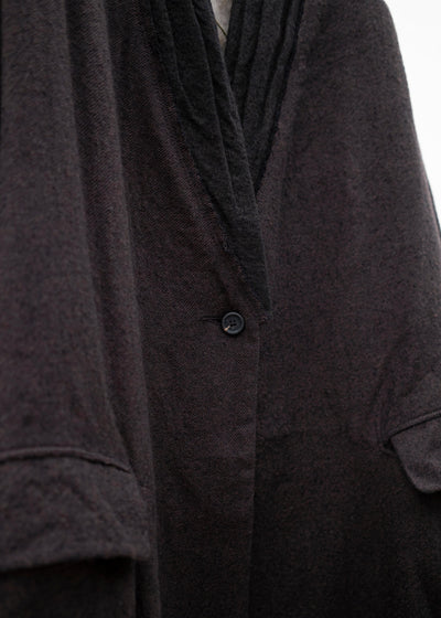 ZIGGY CHEN SINGLE BUTTON LOOSE FIT COAT