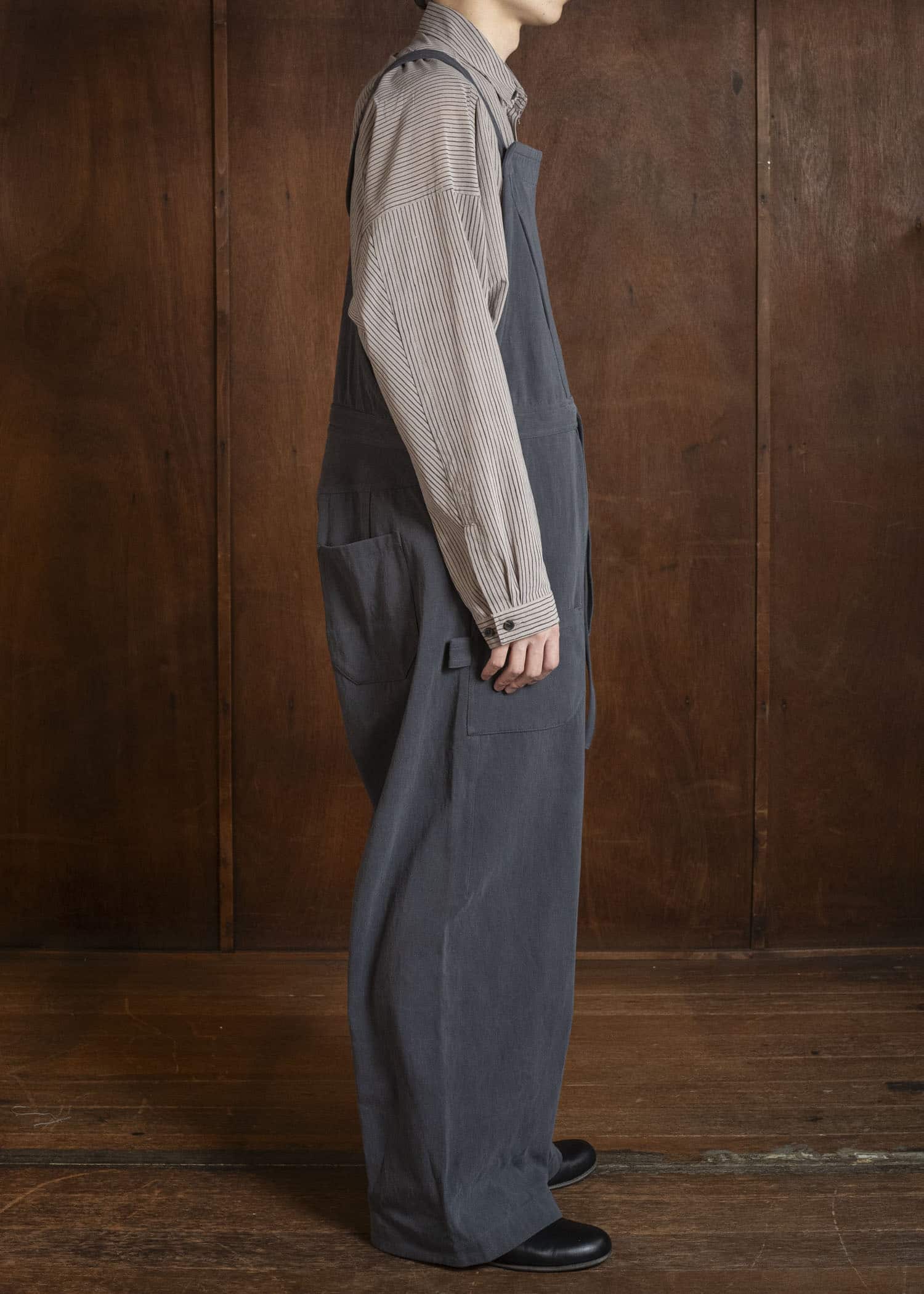 JAN-JAN VAN ESSCHE DUNGAREES#4 DUNGAREE | CO HEMP DENSE TWILL | Logwood