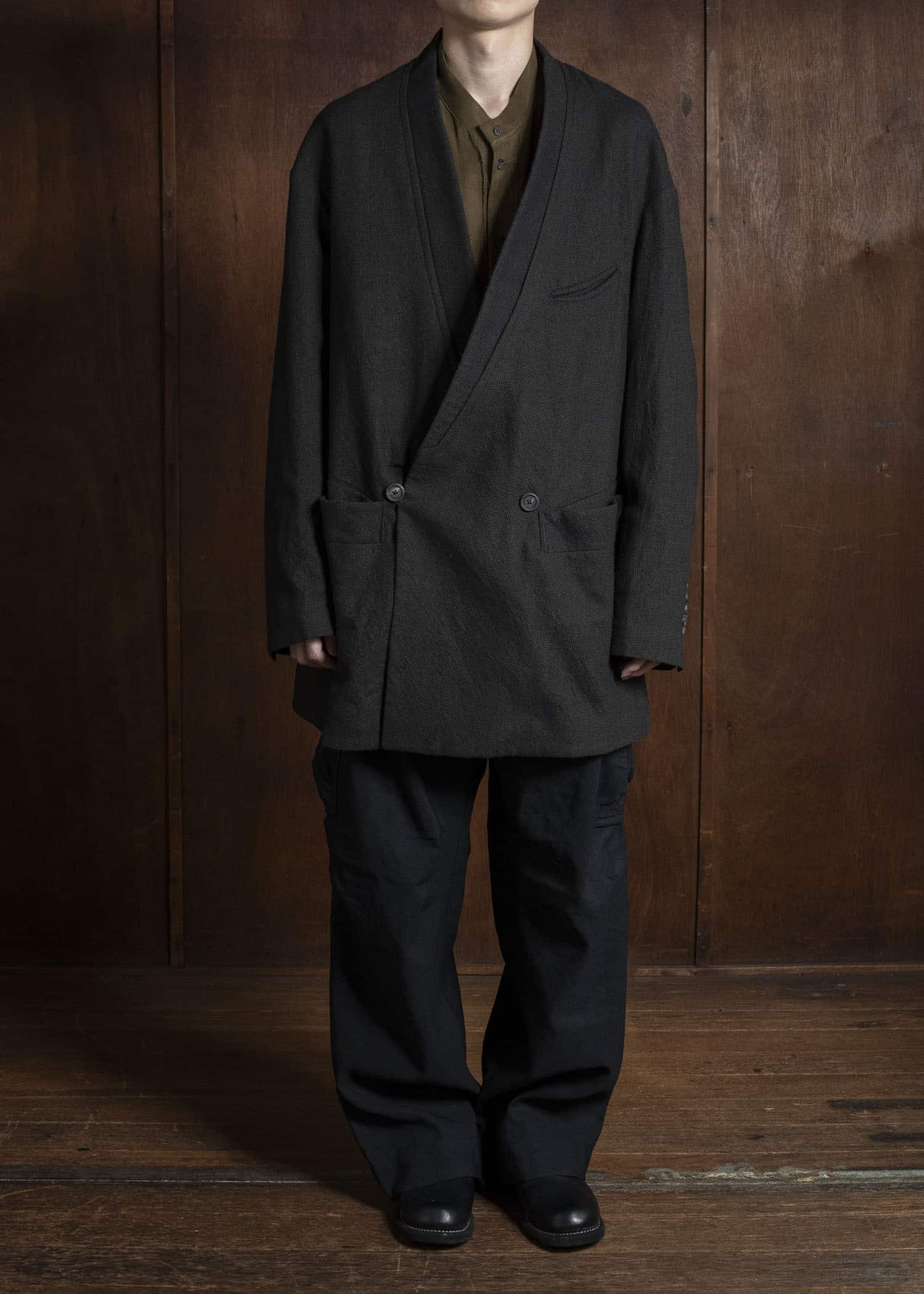 ZIGGY CHEN 0M2530902 DOUBLE-BREASTED ORIENTAL BLAZER 55