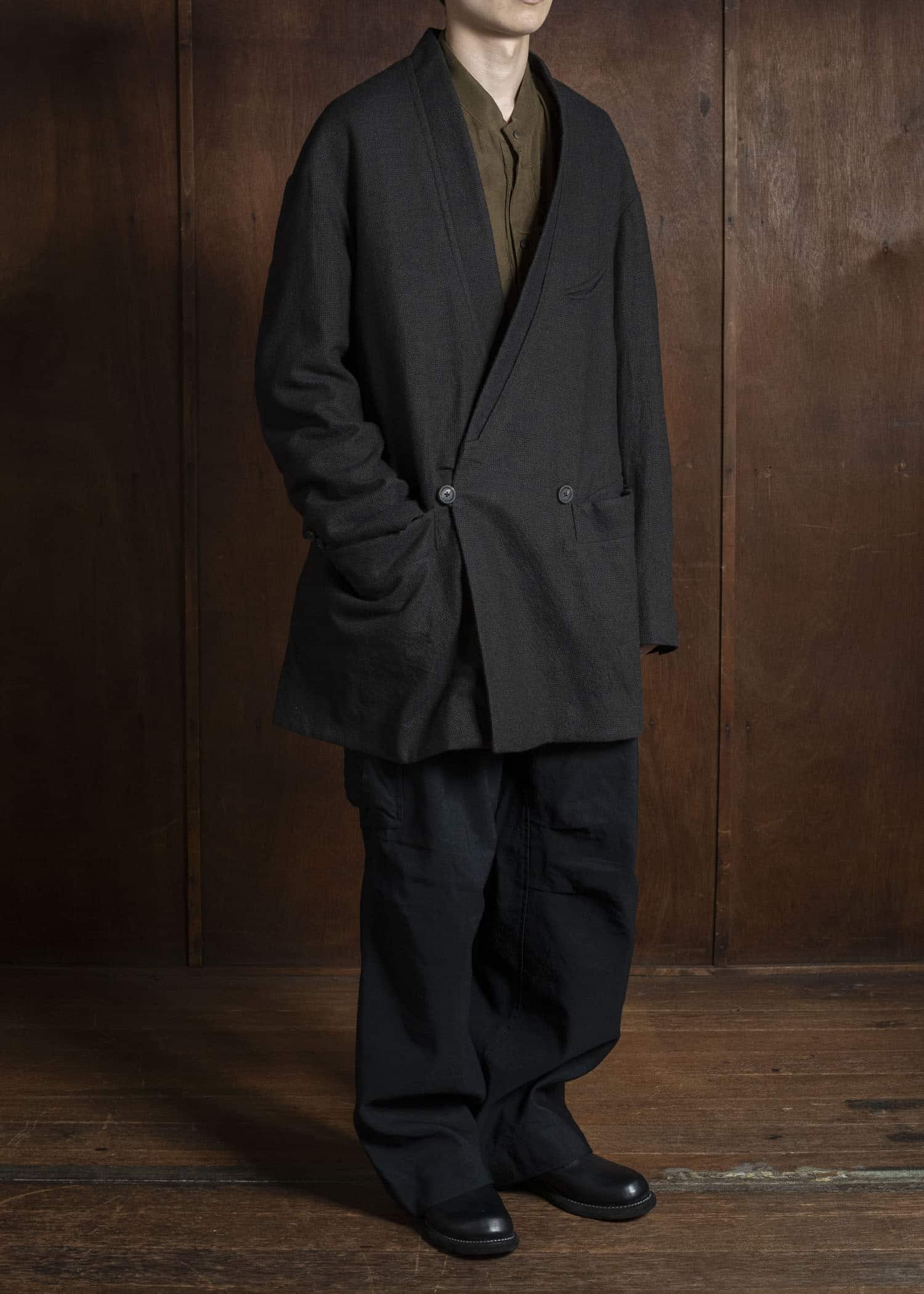 ZIGGY CHEN 0M2530902 DOUBLE-BREASTED ORIENTAL BLAZER 55