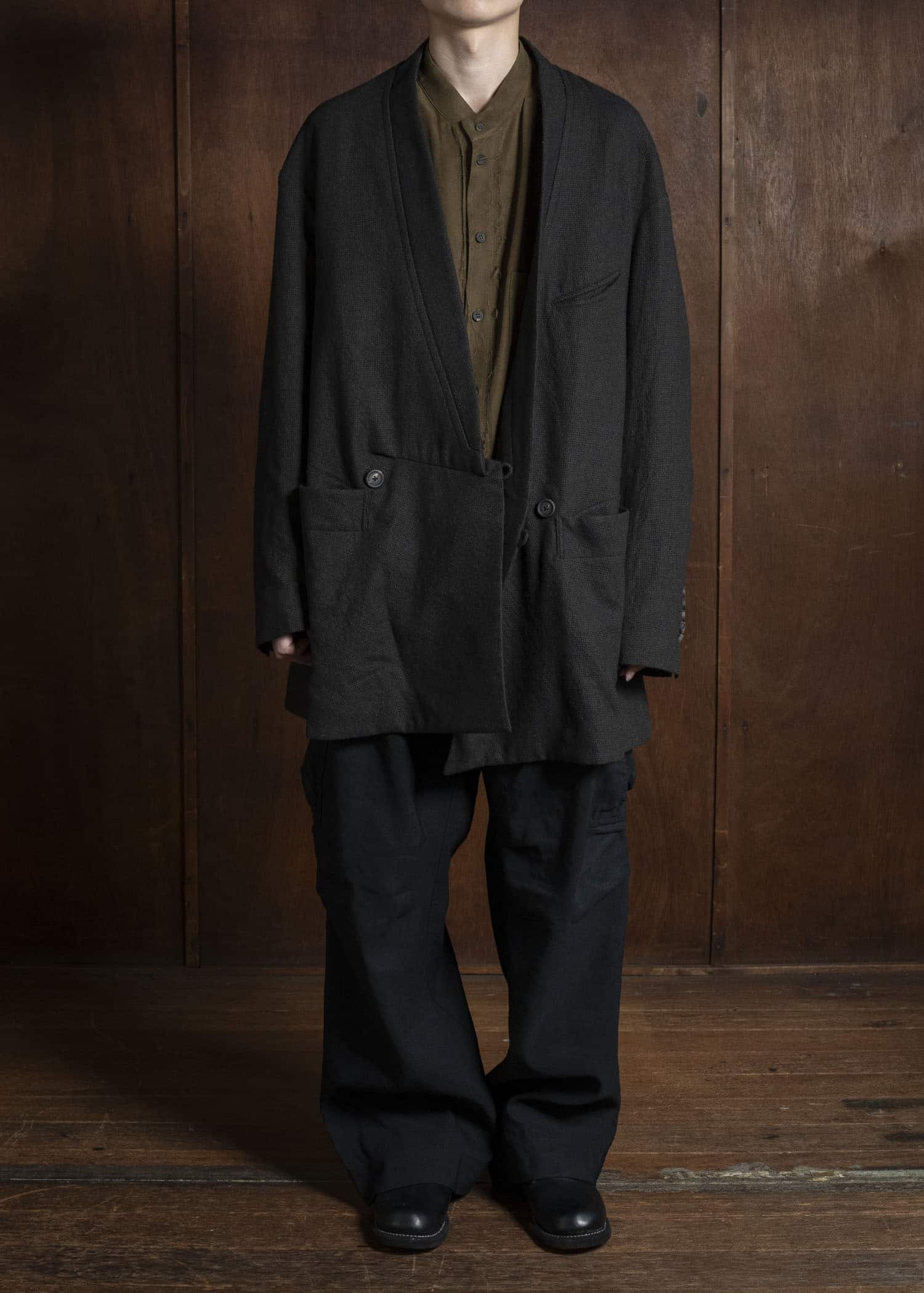 ZIGGY CHEN 0M2530902 DOUBLE-BREASTED ORIENTAL BLAZER 55