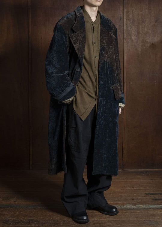 ZIGGY CHEN 0M2531102 VELVET LONG COAT 25