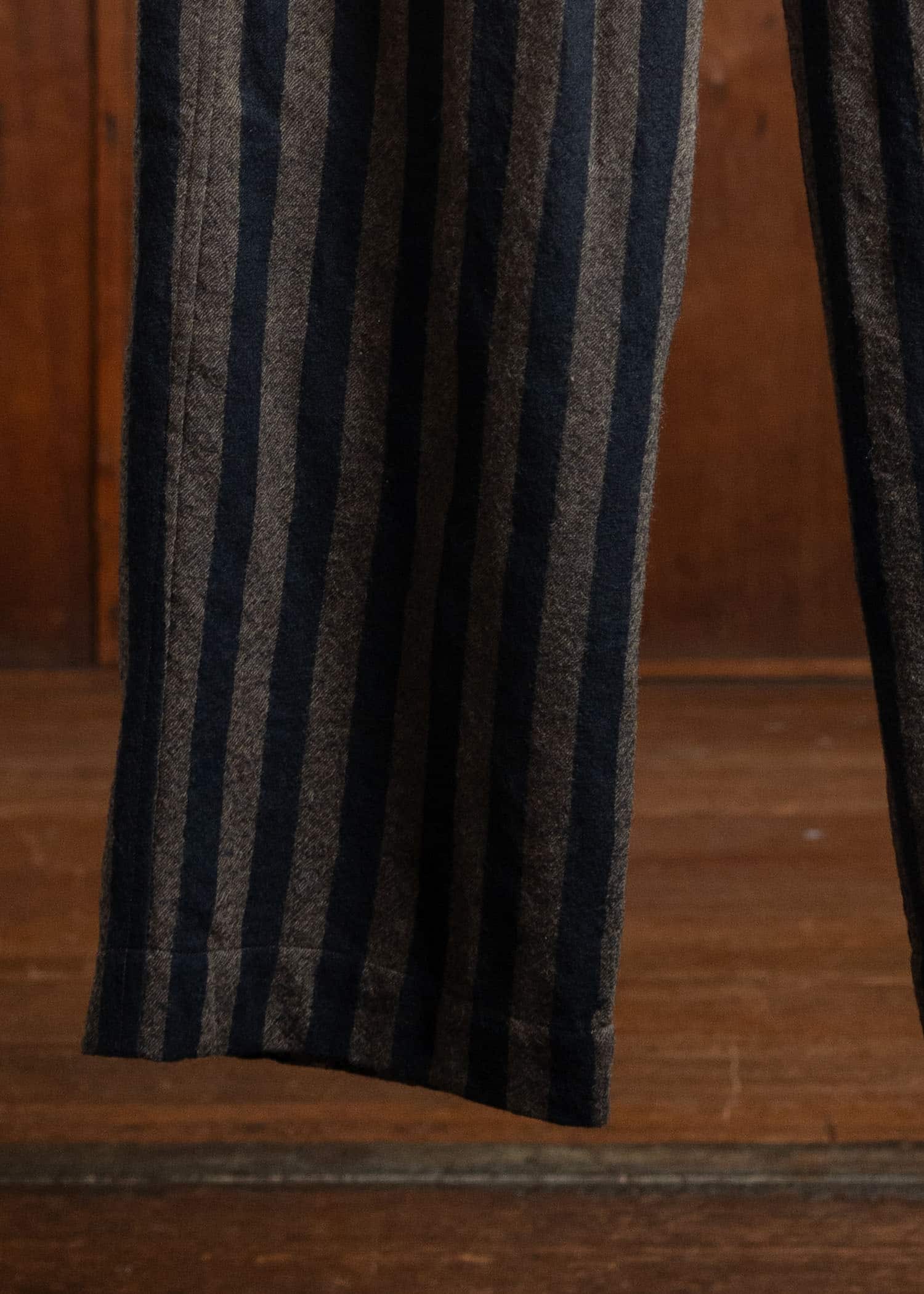 ITOH Stripe Drawstring Pants Dark Brown Stripes IT.024.15.131