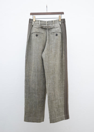 ZIGGY CHEN SIDE TAPED WORKER TROUSERS
