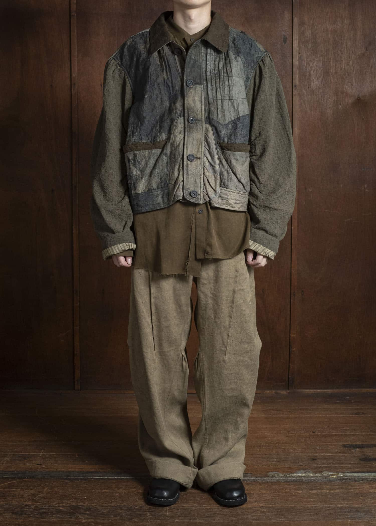 ZIGGY CHEN 0M2530952 HEAVY PATCHWORK JACKET 55