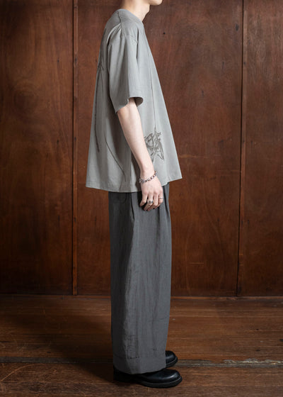 ZIGGY CHEN 0M2510207 Digital Print T-Shirt LIGHT GRAY